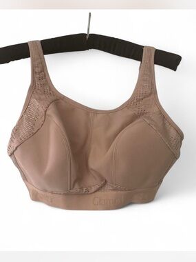 Glamorise Taupe Nude High-Support Sports Bra size 38C